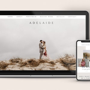 Squarespace 7.1 for Website Template Kit for Photographer Wedding Boho, Product Make Your Own Design Website Easy to Use DIY Business