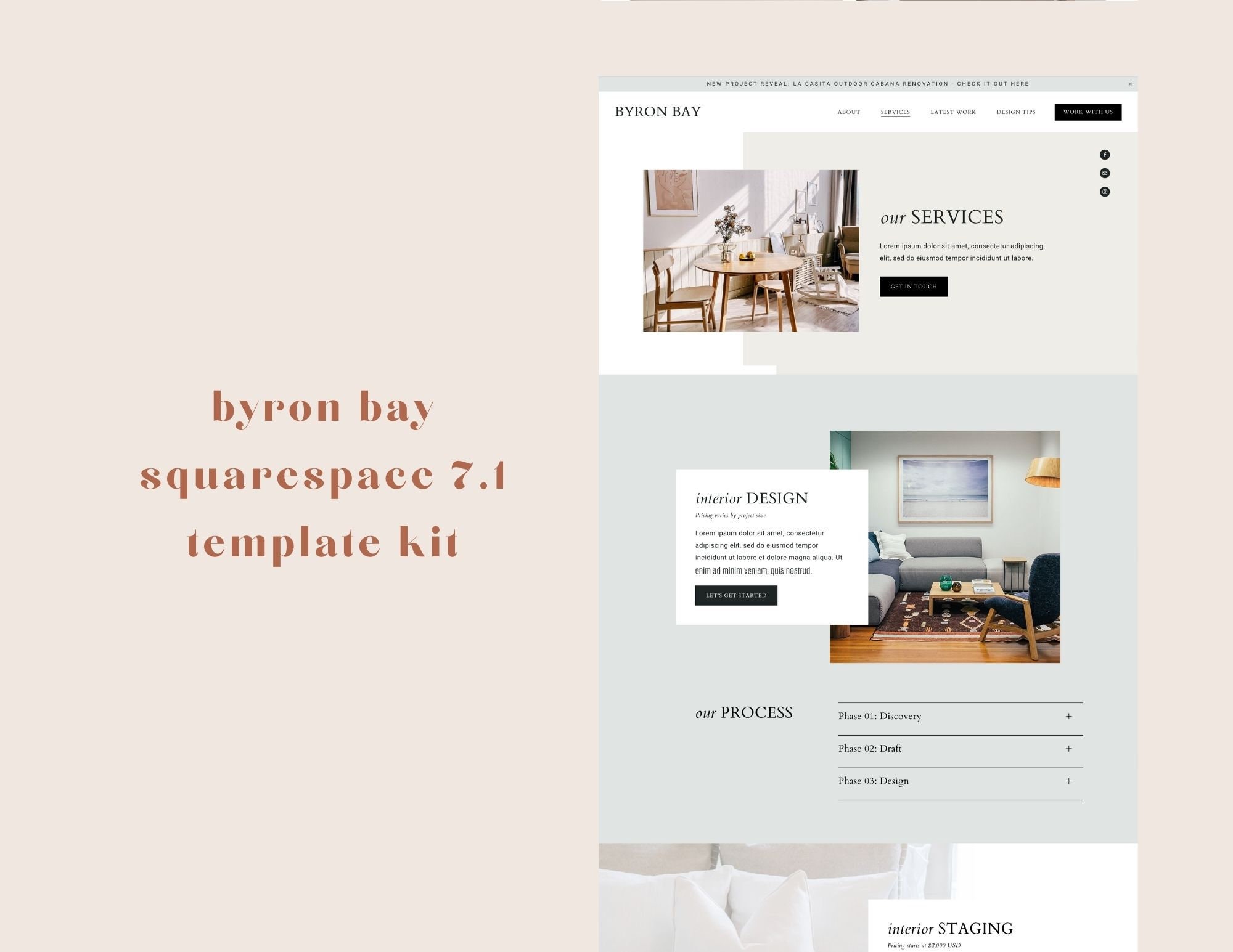 Squarespace 7.1 for Website Template Kit for Interior Design Styling ...