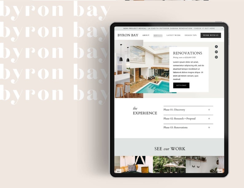 Squarespace 7.1 for Website Template Kit for Interior Design Styling ...