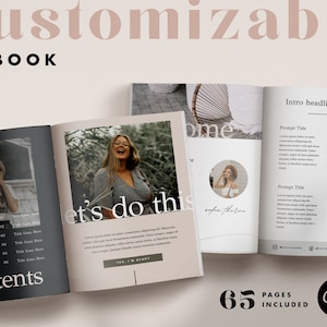 CANVA-arbetsbok/e-boksmall för coacher, för onlinekurs, leadmagnetmall eller prisguide