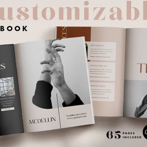 CANVA Workbook / E-Book Template for Photographers, Bloggers, for Online Course, Lead Magnet Template or Price Guide