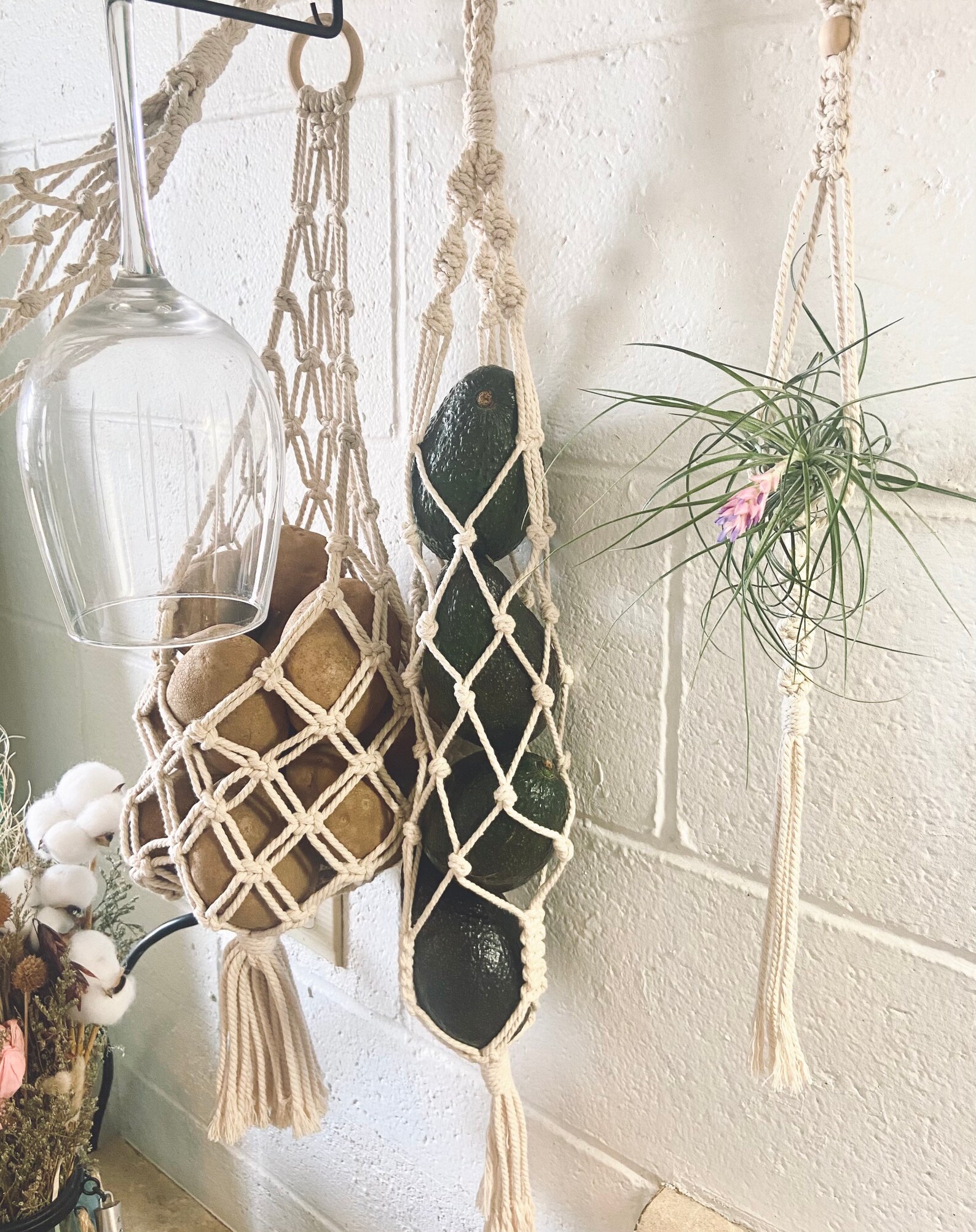 Macrame Onion Bag / 11 Colors/ Macrame Avocado Bag /macrame Etsy Canada