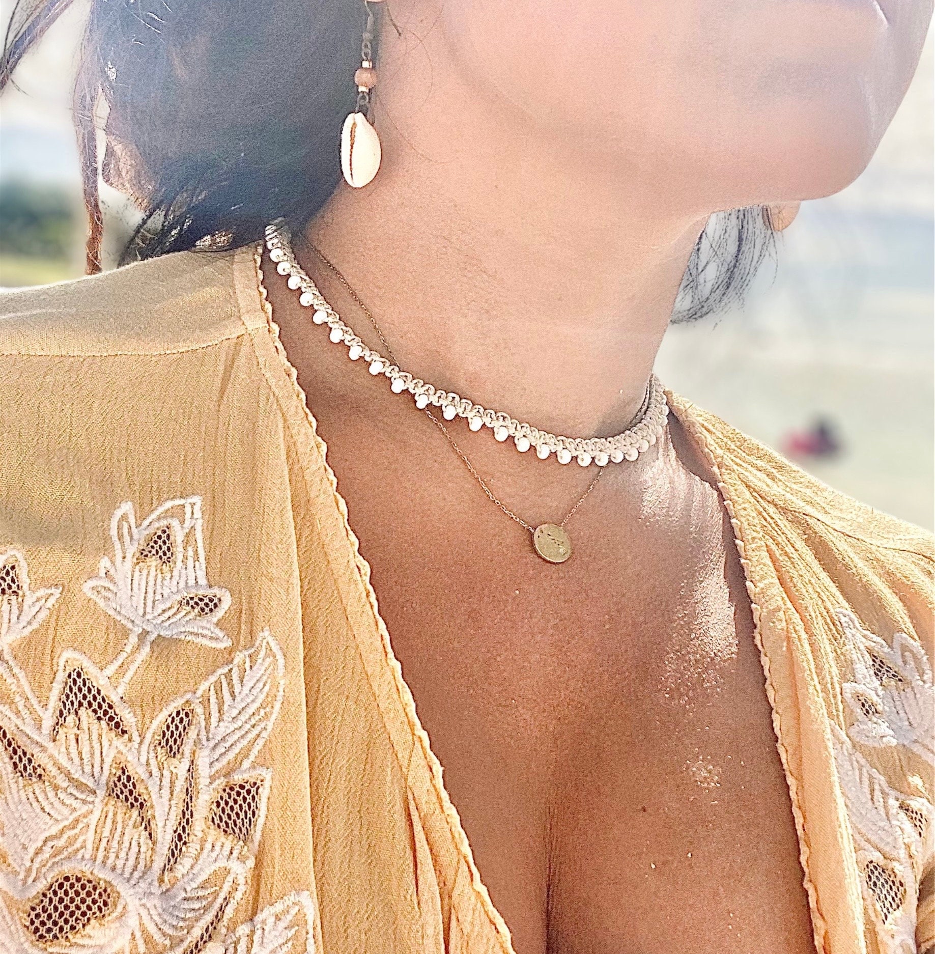 Macrame Choker Necklace Hemp Choker Hemp Accessories /boho