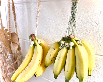 Macrame banana hanger / 27 colors / Macrame fruit Storage / Banana Keeper