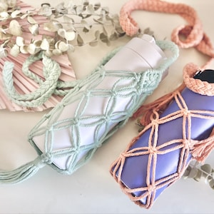 27 colors / Macrame Water bottle holder / Tumbler  holder / Wine bottle holder / Bottle Sling