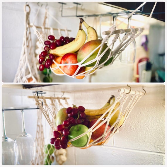 Macrame Fruits Hammock / 11 Colors / Macrame Storage Hammock Etsy