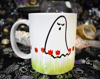 Tulip Ghost Mug; 12oz Mug