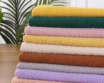 Teddy Plush Fabric, Sherpa Fabric, Teddy Fleece Fabric, Upholstery Fabric, Plush Toy Fabric, By The Half Yard