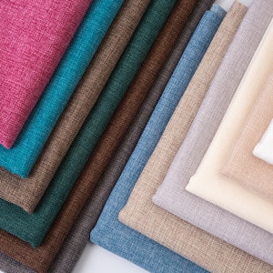 Cotton Linen Fabric, Thick Old Coarse Fabric, Sofa Fabric,Tablecloth Fabric, Curtains Fabric, Pillowcase Fabric, By the Half Yard