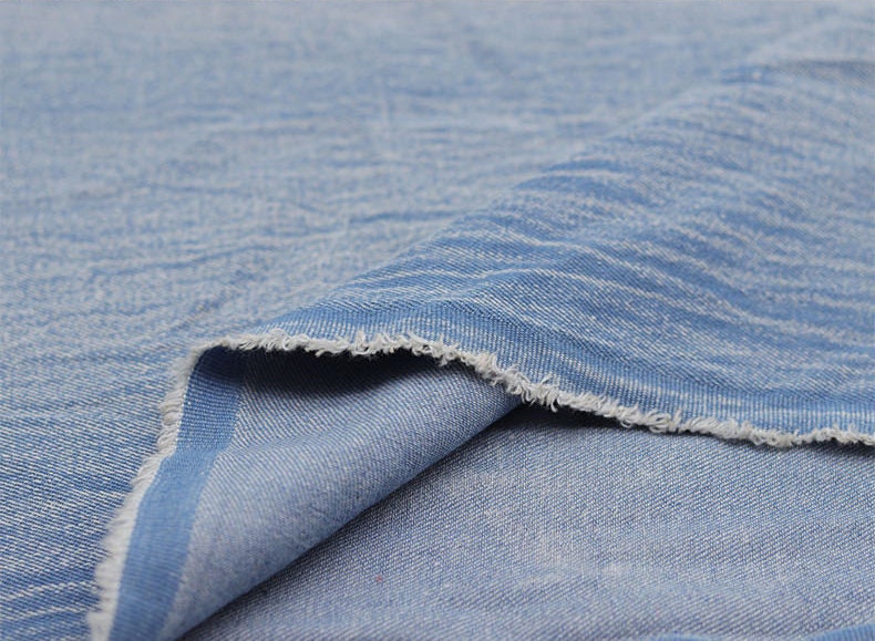 Washed Denim Fabric Cotton Denim Fabric Soft Denim Jeans - Etsy