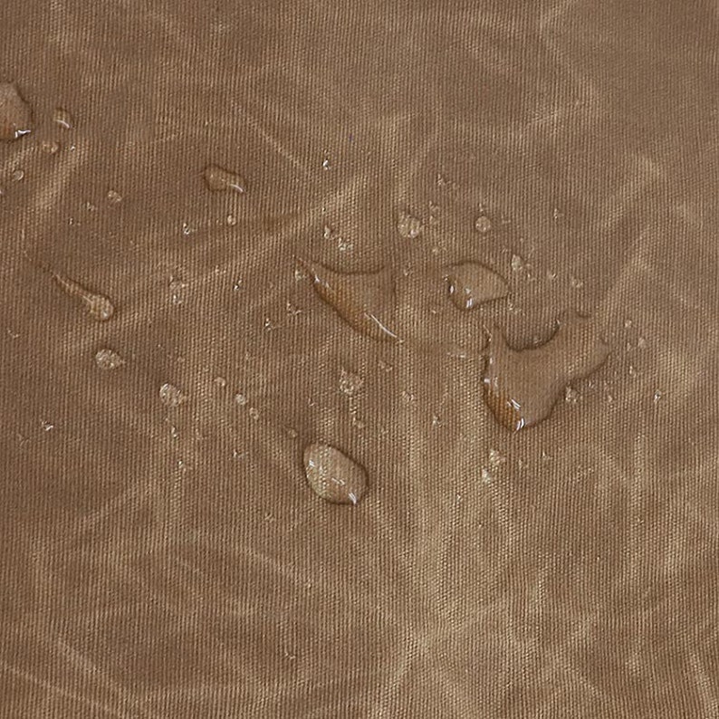 Waxed Canvas Fabric Water Resistant Waterproof Fabric Hand Etsy