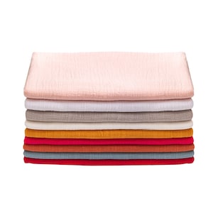 Cotton Linen Fabric, Soft Slub Cotton Linen Fabric, Pleated Thin Fabric, Comfortable Fabric, Summer Fabric, Apparel Fabric, By the Half Yard
