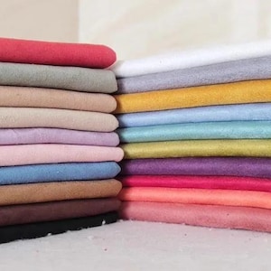 Faux Suede fabric for lightweight fabric work, Thin Suedette Fabric, Soft Suede Fabric, Microsuede Fabric,Upholstery Fabric,By the Half Yard