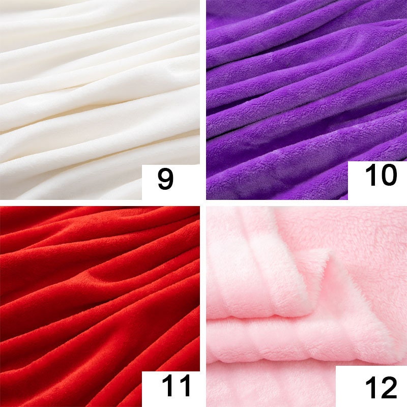 Coral Fleece Fabric Doublesided Plush Fabric Warm Fabric Etsy