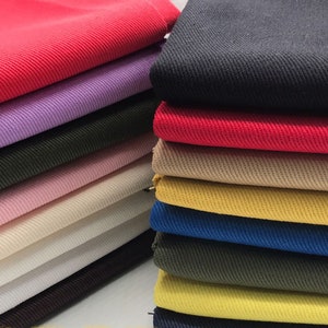 Colored Denim Fabric, Cotton Denim, Solid Color Denim, Jean Fabric, Sewing  Fabric, By the Half Yard