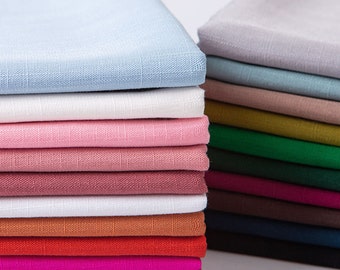 Katoen linnen stof, zachte katoenlinnen stof, dunne stof, comfortabele stof, zomerstof, kledingstof, op maat gesneden