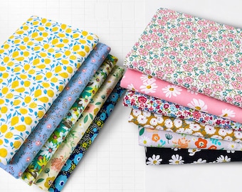 Little Floral Cotton, Shabby Flower Cotton Fabric, 100% Cotton Fabric, By The Half Yard