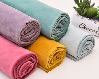 Velvet Fabric, Soft Velvet Fabric, Velvet Upholstery Fabric, Polyester Velvet,  Sewing Fabric By The Half Yard