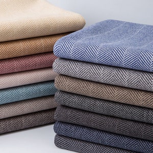 Textured Woolen Fabric, Woolen Fabric, Woolen Twill Fabric, Woolen Coat Fabric, Vintage Woolen Fabric,  By The Half Yard