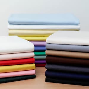 100% Pure Cotton Solid Plain Coloured Craft Fabric,  By The Half Yard