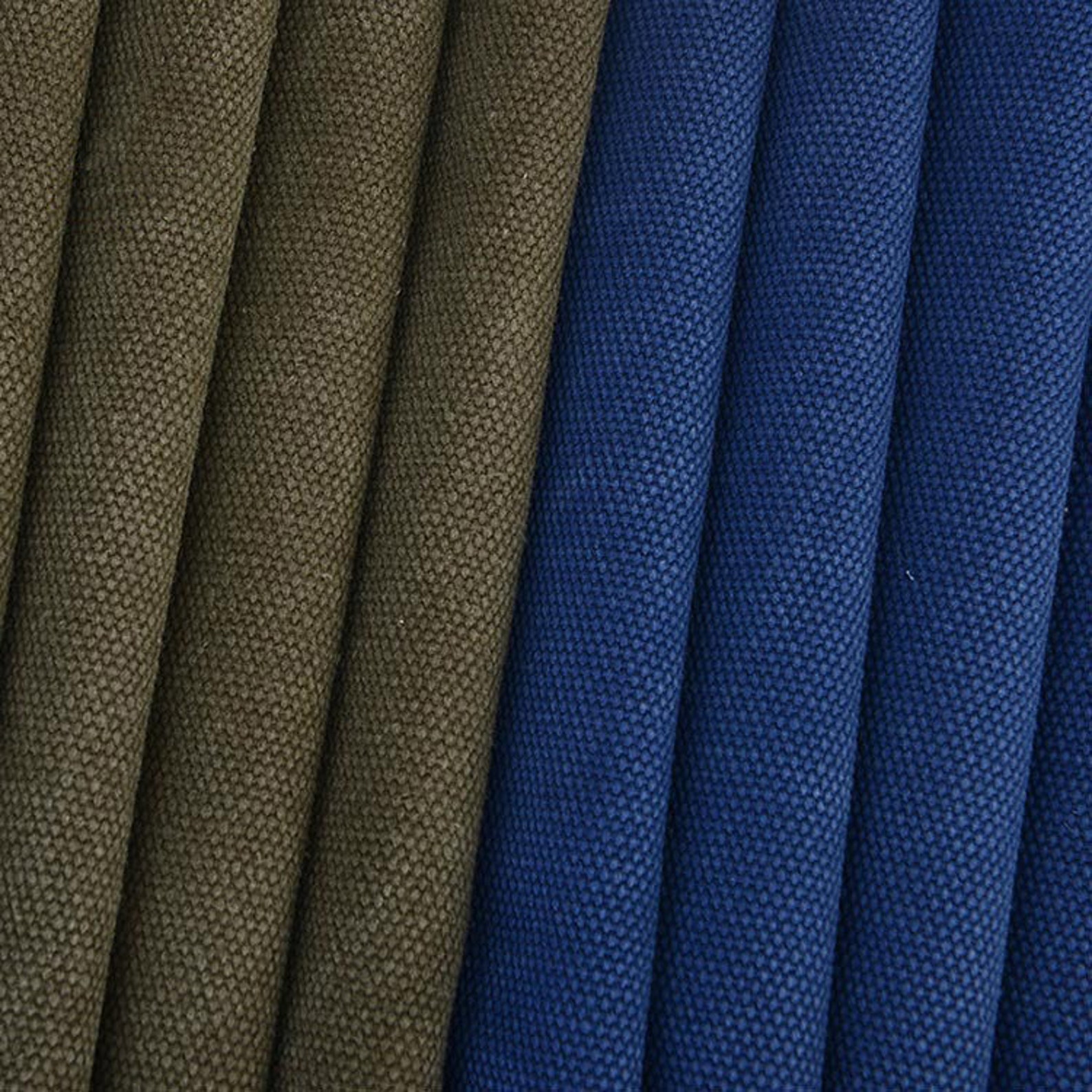 Thick Washed Canvas Fabric, 24oz Heavy Canvas Fabric, Vintage Solid