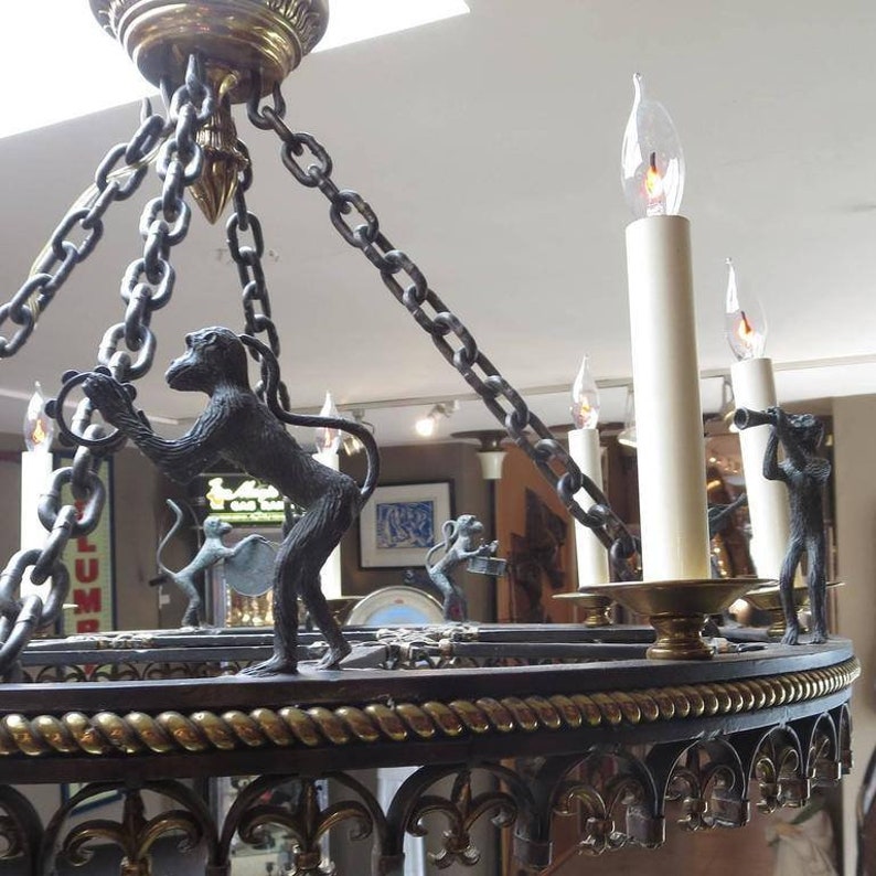 Limited-Edition Maitland-Smith Bronze Chandelier | Etsy