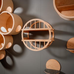 Wooden Cat Bridge, Wall Mounted Cat Bridge, Modern Cat Furniture, Stylish Cat Bridge