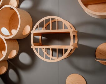 Wooden Cat Bridge, Wall Mounted Cat Bridge, Modern Cat Furniture, Stylish Cat Bridge