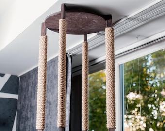 Ensemble de 4 maisons pour chats suspendues et 4 ponts de plafond - Zone d&#39;activités modulaire pour chats pour un jeu actif
