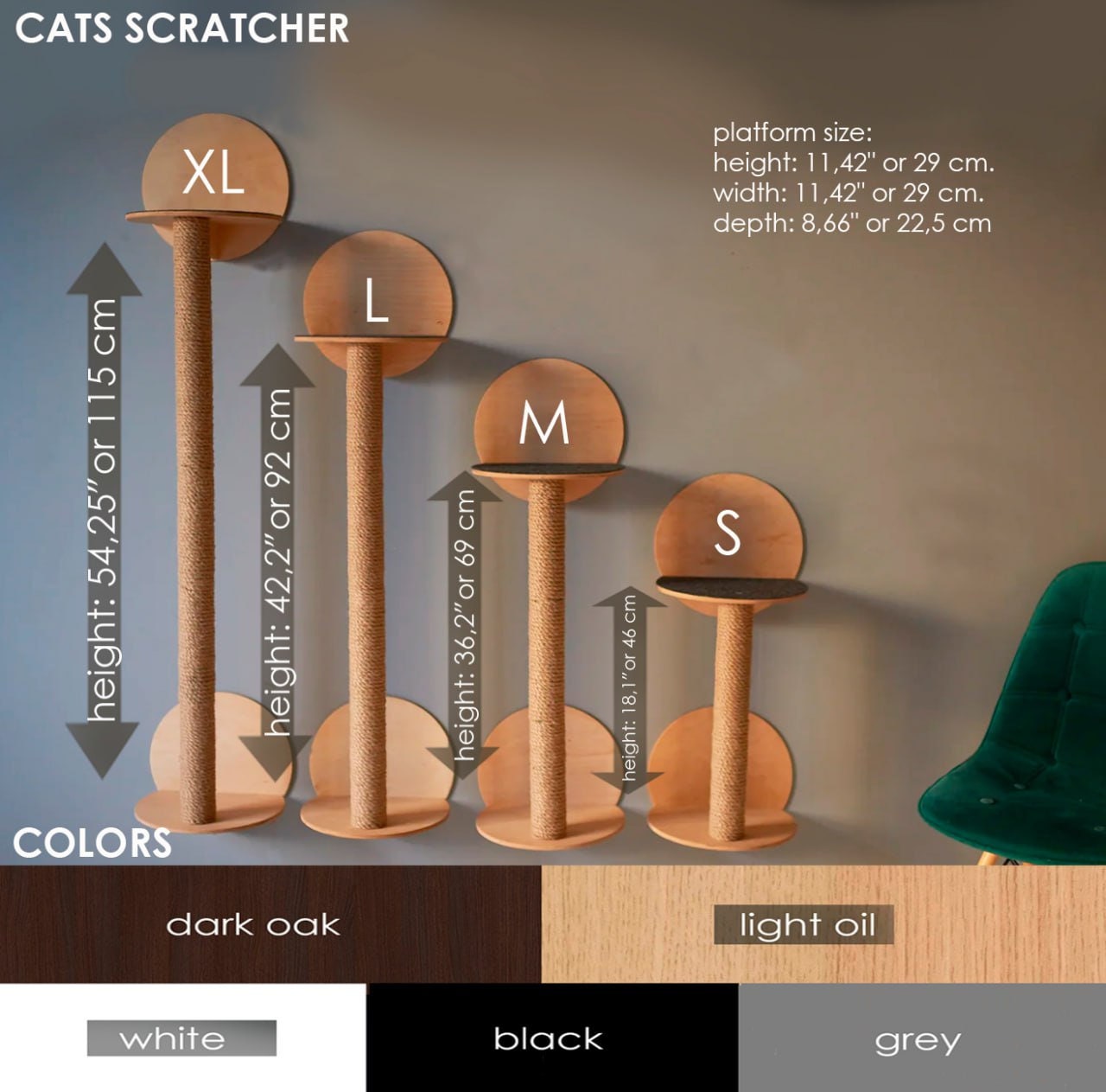 Colonna Sisal Tiragraffi Gatti Ø7.4cm - Ricambio Per Alberi Gatto Filettatura M8 - Foto 8