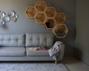 HEXAGON FOR A CAT,  set houses for cats, Cat, Modern Cat Furniture, Gift for Cat Lover, Large Cat Bed, Cat Shelf, Cat wall Tree, Modern Wall
