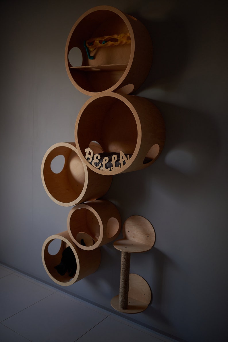 SET HOUSES for CATS Cat House Modern Cat Furniture Gift for Etsy