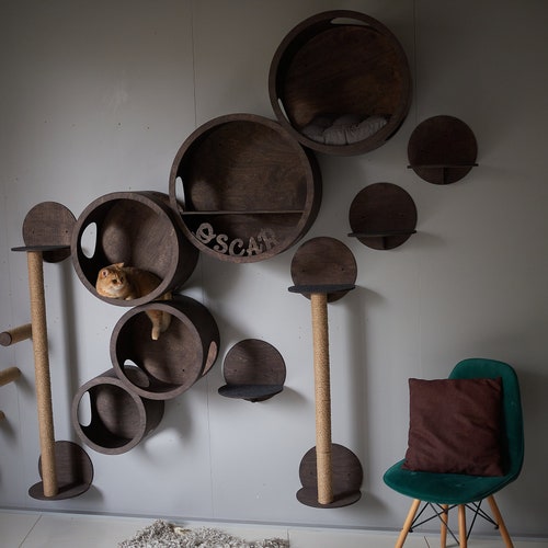 SET HOUSES for Cats Modern Cat Furniture Cat House Cat Etsy