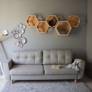 HEXAGON FOR A CAT,  set houses for cats, Cat, Modern Cat Furniture, Gift for Cat Lover, Large Cat Bed, Cat Shelf, Cat wall Tree, Modern Wall