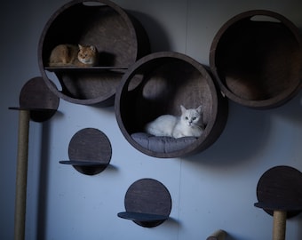 SET HOUSES for cats, Modern Cat Furniture, Cat House, Cat Shelf