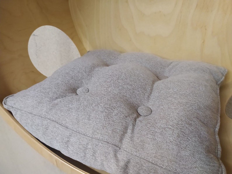 Oreiller en coton pour maison de chat, meubles modernes pour chat image 5