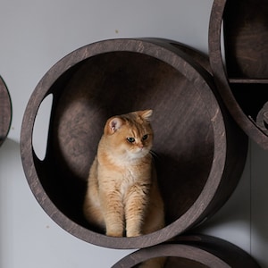 SET HOUSES for CATS, Modern Cat Furniture, Gift for Cat Lover, Cat Gift, Cat House, Cat Shelf, Cat wall Tree, Modern Wall