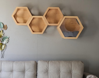HEXAGON FOR A CAT,  set houses for cats, Cat, Modern Cat Furniture, Gift for Cat Lover, Large Cat Bed, Cat Shelf, Cat wall Tree, Modern Wall