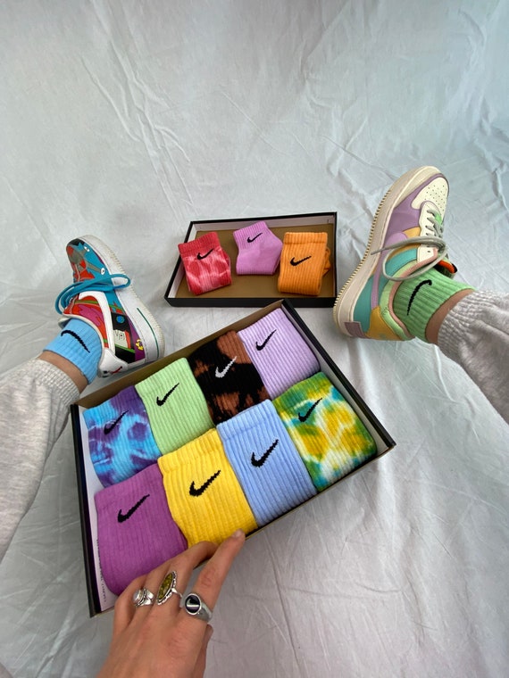 Nike colored socks/ bunte Nike Socken - Etsy