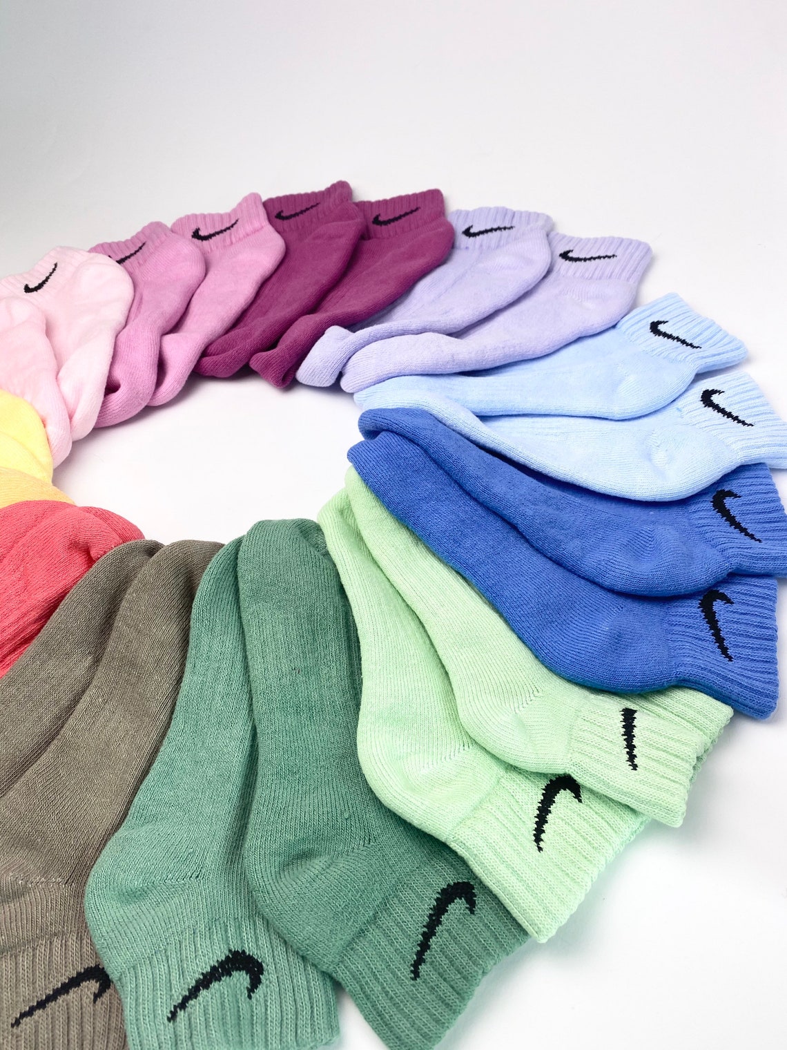 Nike Socks Colorful Fullset Short/sneaker Etsy