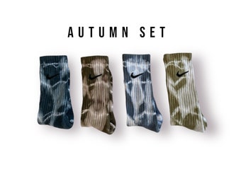 Conjunto de otoño de calcetines Nike Tie-Dye