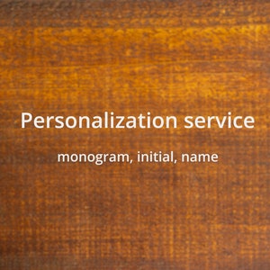 Personalization Service Monogram Initial Name - Etsy