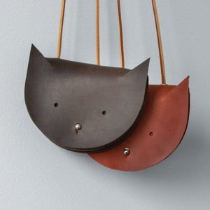 Sac en cuir pour tout-petits Sac à main chat pour enfants Adorable sac pour minou