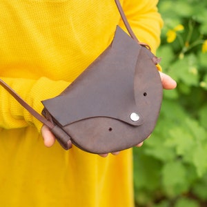 Porte-monnaie petite fille Sac en cuir pour tout-petit Porte-monnaie renard