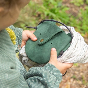 Sac en cuir pour tout-petit / Sac à main ours en cuir pour enfants / Sac ours en cuir en cuir / Sac à main pour enfant / Pochette ours