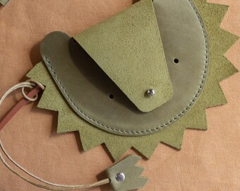 Bolso de león para niños Monedero de cuero para niños Regalo de niño pequeño