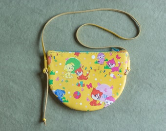 Small leather purse with a zipper Kid's pouch for everyday wear