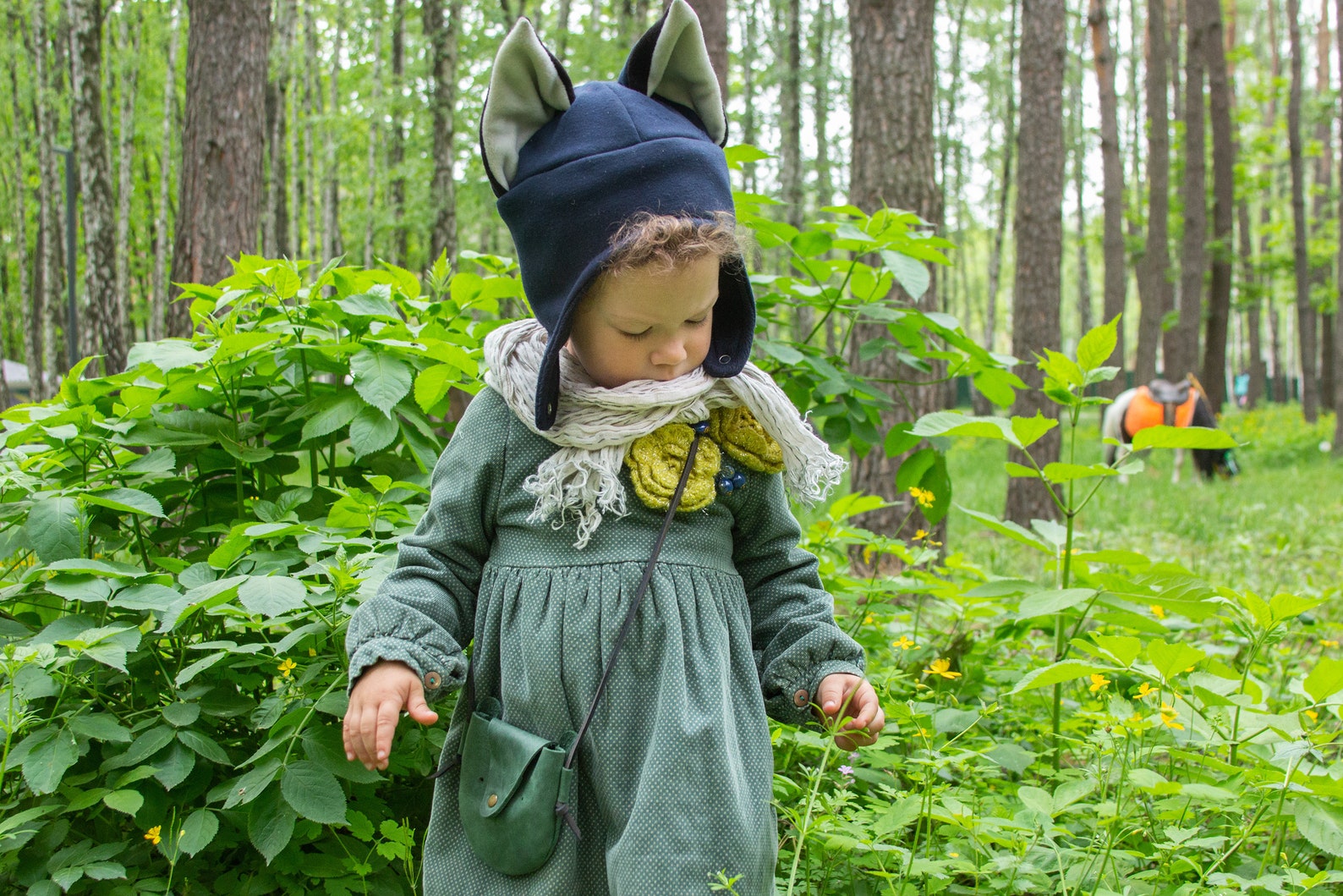 Toddler Leather Bag / Kids Leather Bear Handbag / Leather Etsy