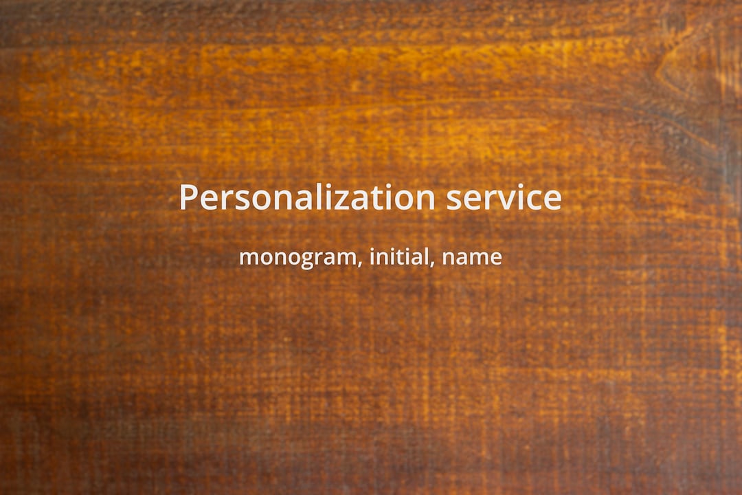 Personalization Service Monogram Initial Name - Etsy