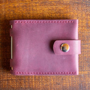 Cartera de bolsillo frontal Cartera sencilla de mujer con clip para billetes imagen 2